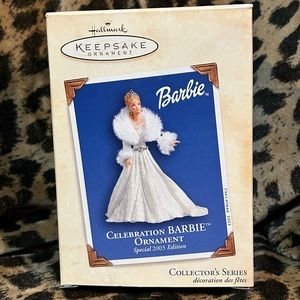 Celebration Barbie Ornament 2003 Hallmark